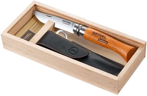 opinel no.8 carbon steel knife and sheath in gift box|opinel no 8 knife.